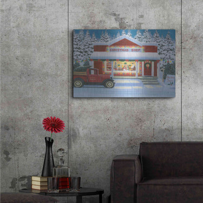 Luxe Metal Art 'Holiday Moments II' by James Wiens, Metal Wall Art,36x24