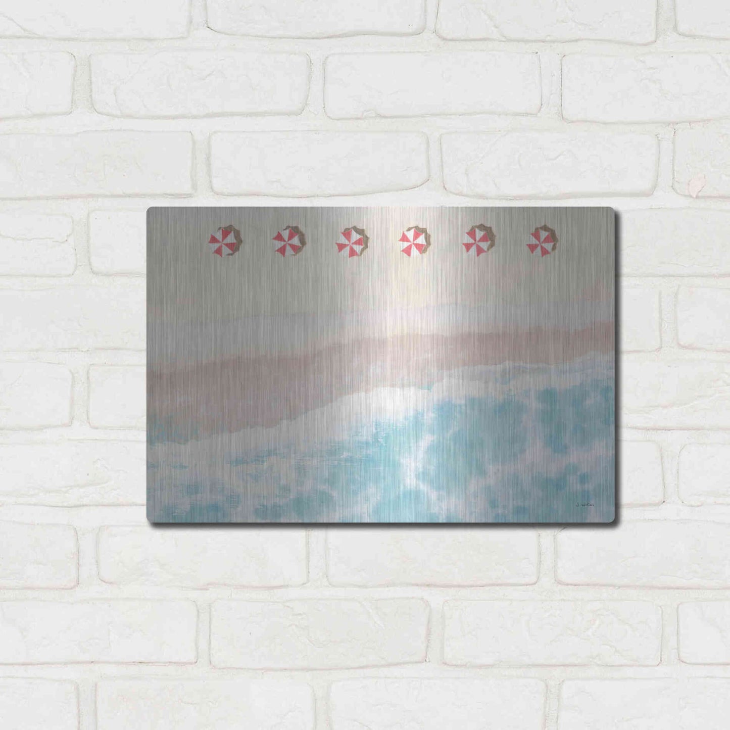 Luxe Metal Art 'Sky Seaview I' by James Wiens, Metal Wall Art,16x12