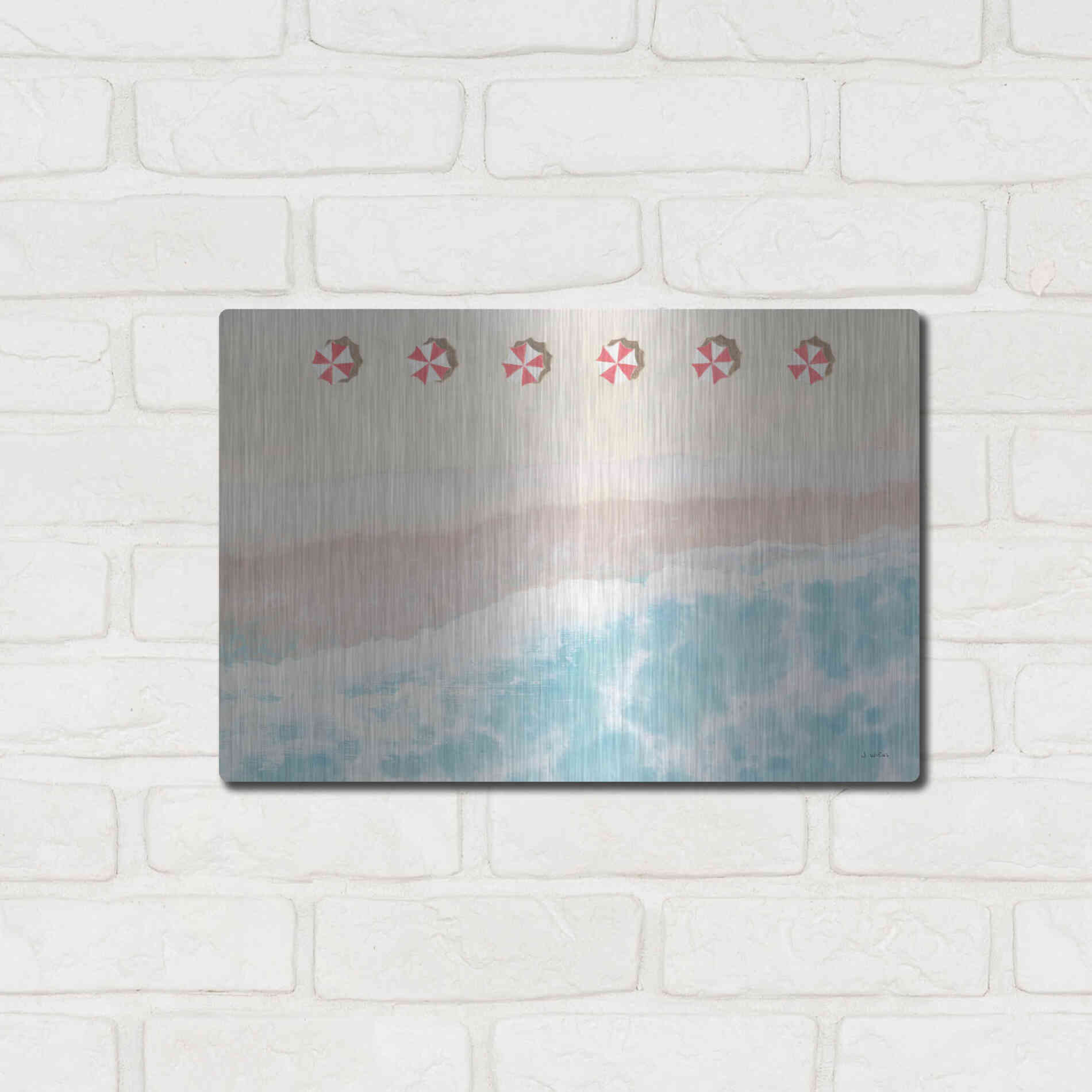 Luxe Metal Art 'Sky Seaview I' by James Wiens, Metal Wall Art,16x12