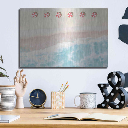 Luxe Metal Art 'Sky Seaview I' by James Wiens, Metal Wall Art,16x12