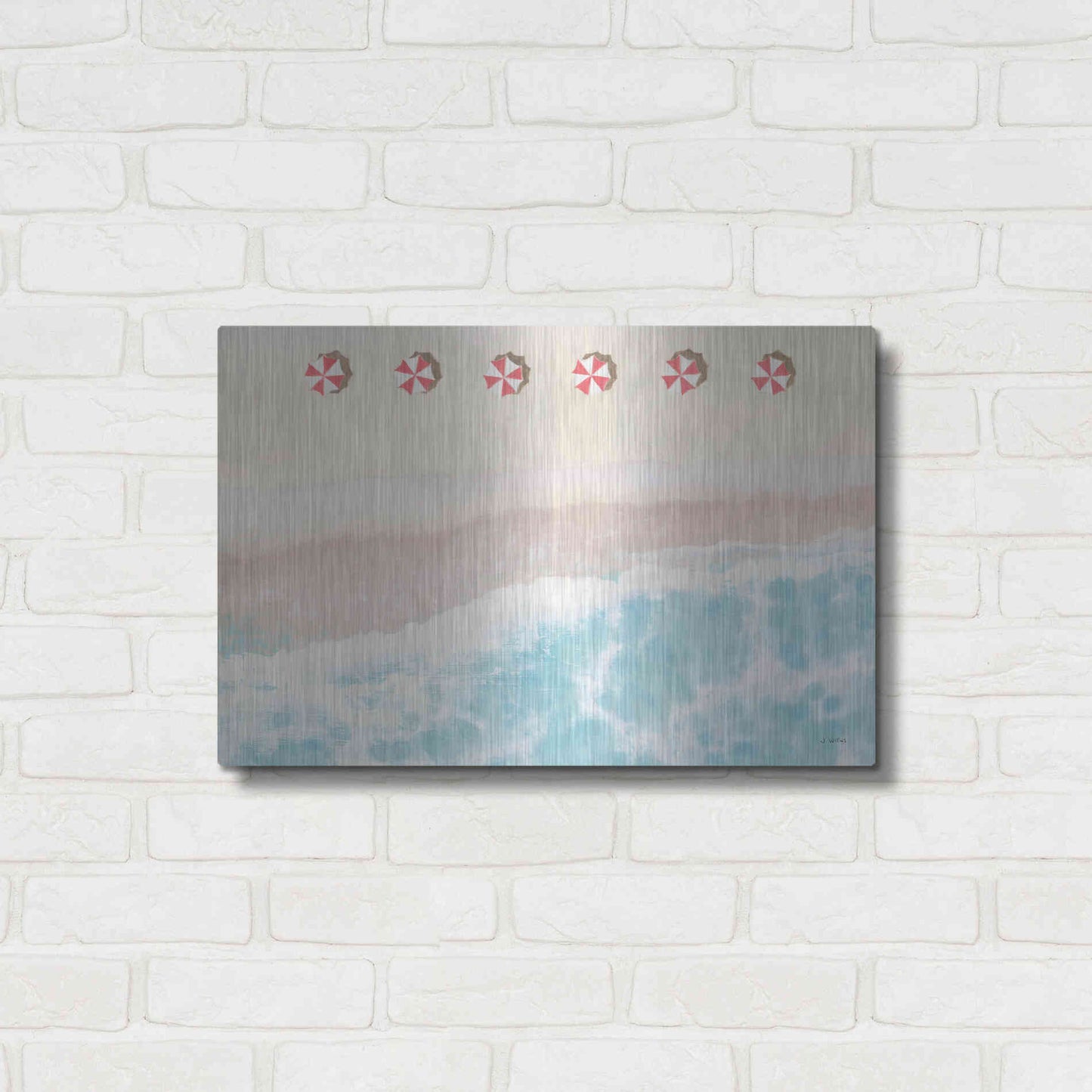 Luxe Metal Art 'Sky Seaview I' by James Wiens, Metal Wall Art,24x16