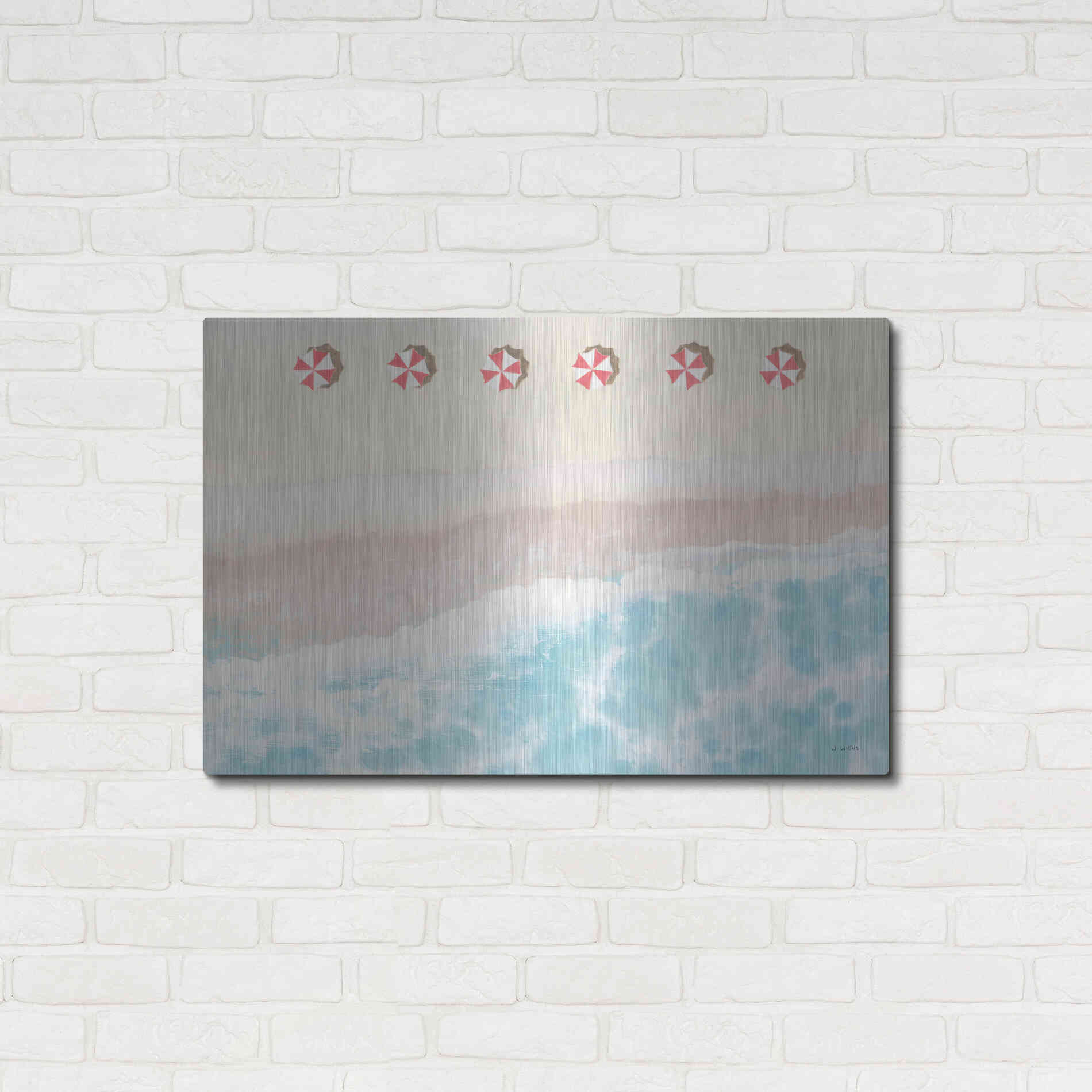 Luxe Metal Art 'Sky Seaview I' by James Wiens, Metal Wall Art,36x24