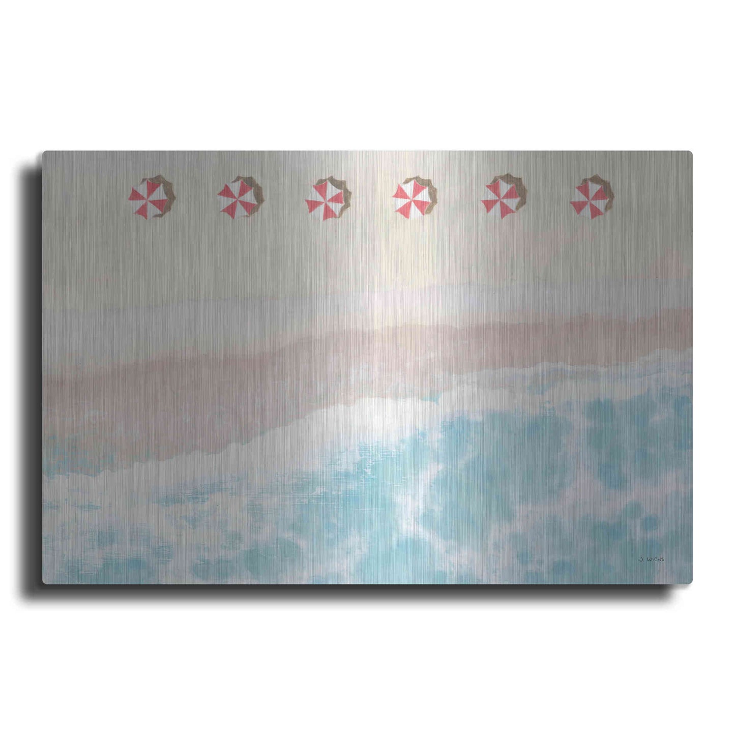 Luxe Metal Art 'Sky Seaview I' by James Wiens, Metal Wall Art