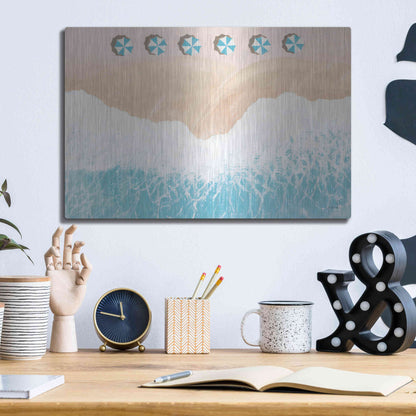 Luxe Metal Art 'Sky Seaview II' by James Wiens, Metal Wall Art,16x12