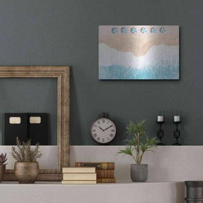 Luxe Metal Art 'Sky Seaview II' by James Wiens, Metal Wall Art,16x12