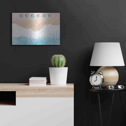 Luxe Metal Art 'Sky Seaview II' by James Wiens, Metal Wall Art,24x16