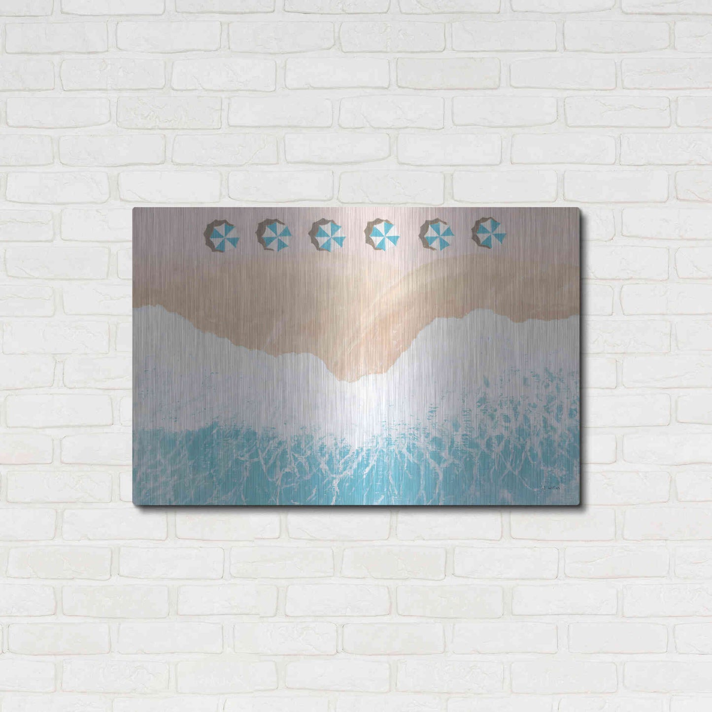 Luxe Metal Art 'Sky Seaview II' by James Wiens, Metal Wall Art,36x24