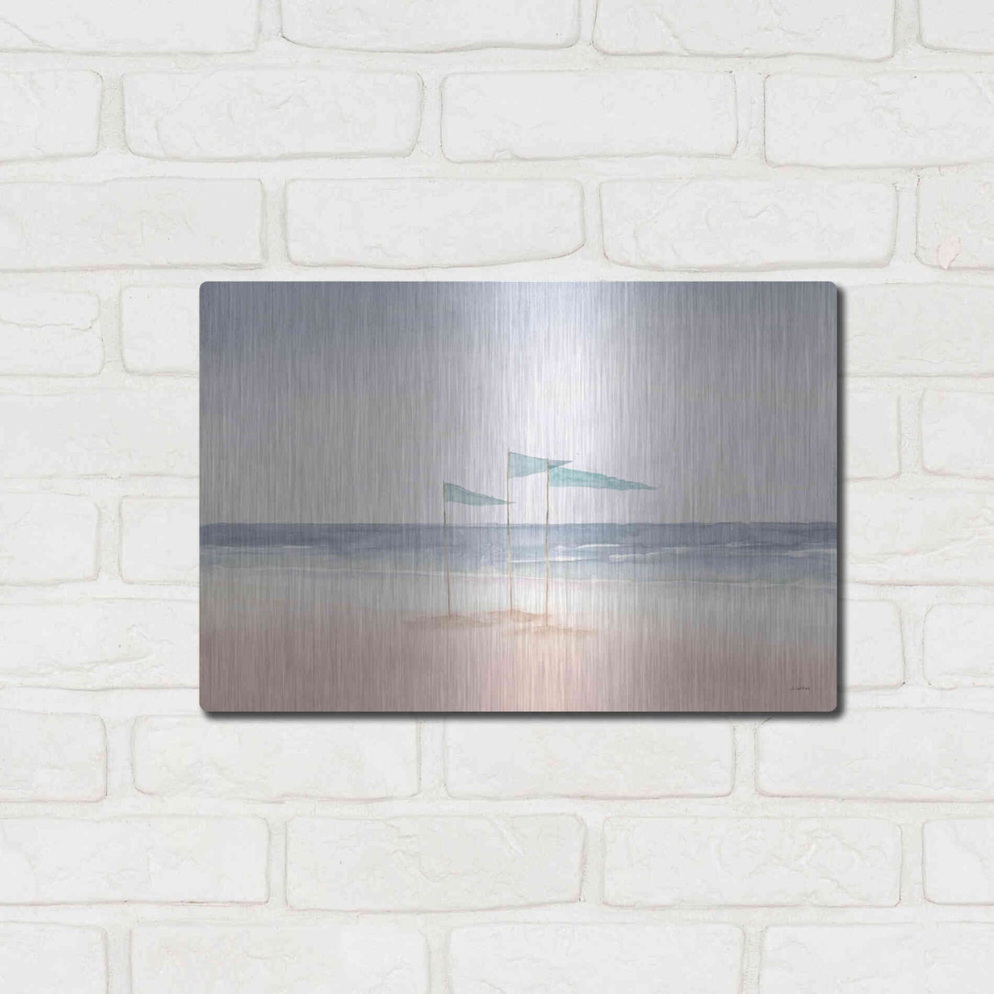 Luxe Metal Art 'Salento Coast I' by James Wiens, Metal Wall Art,16x12