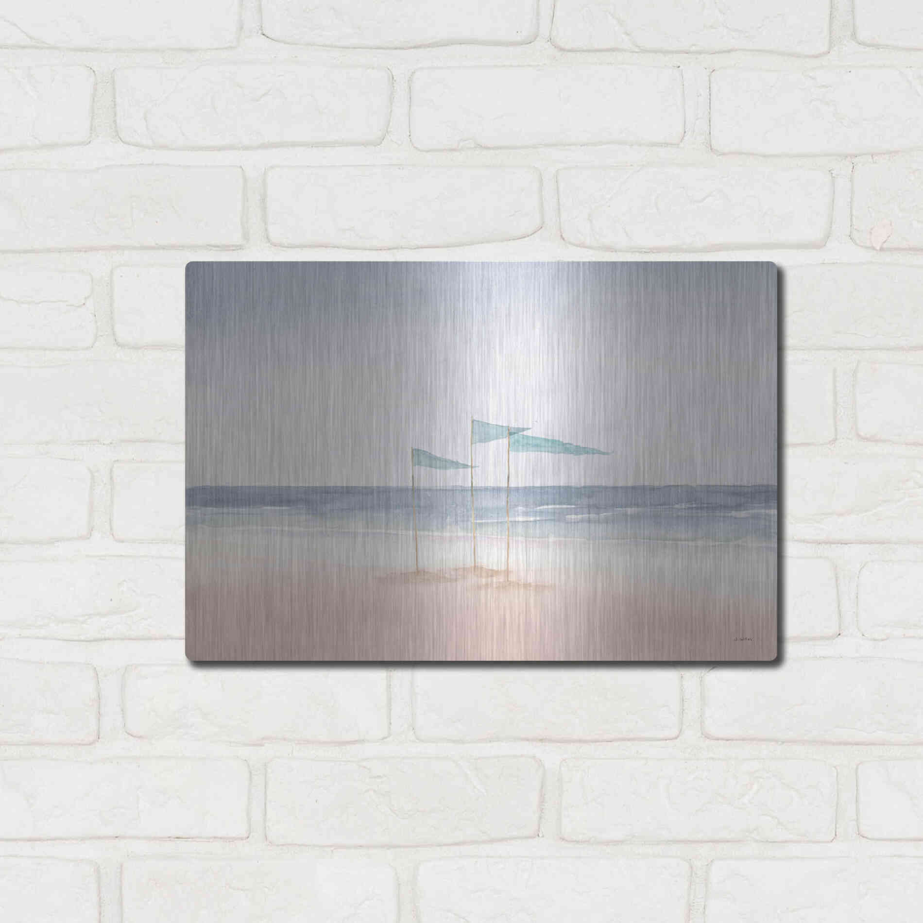 Luxe Metal Art 'Salento Coast I' by James Wiens, Metal Wall Art,16x12