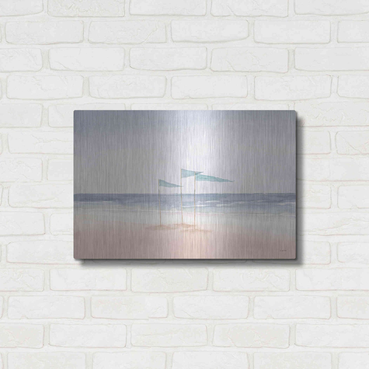 Luxe Metal Art 'Salento Coast I' by James Wiens, Metal Wall Art,24x16