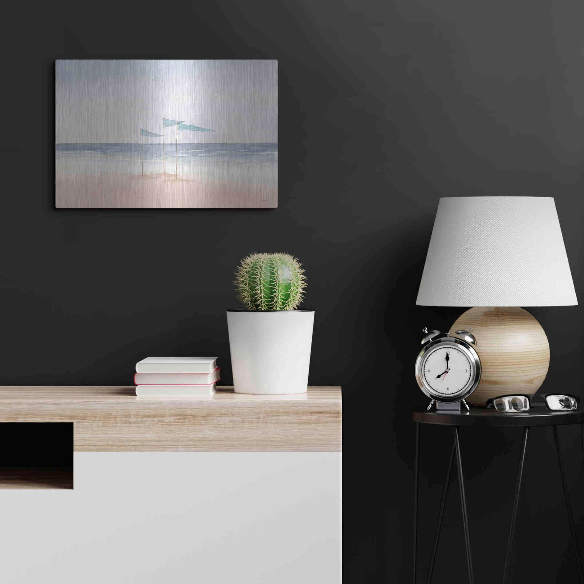 Luxe Metal Art 'Salento Coast I' by James Wiens, Metal Wall Art,24x16
