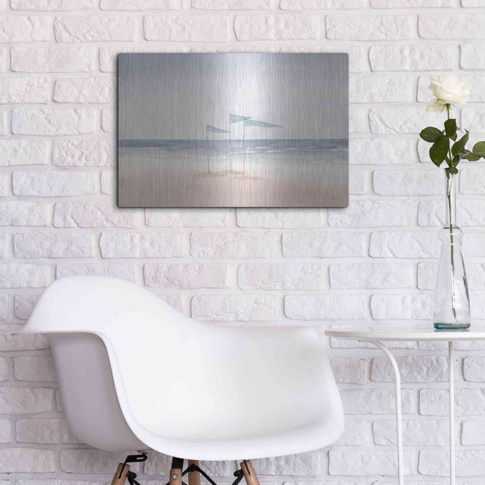 Luxe Metal Art 'Salento Coast I' by James Wiens, Metal Wall Art,24x16