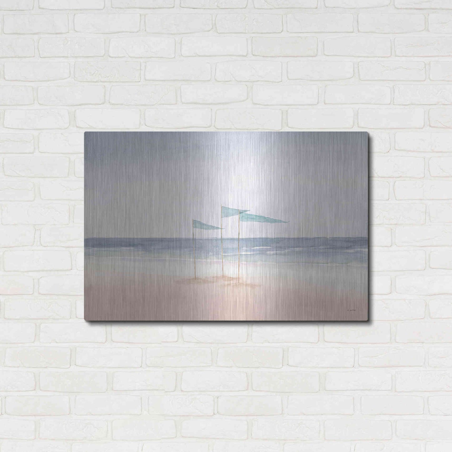 Luxe Metal Art 'Salento Coast I' by James Wiens, Metal Wall Art,36x24