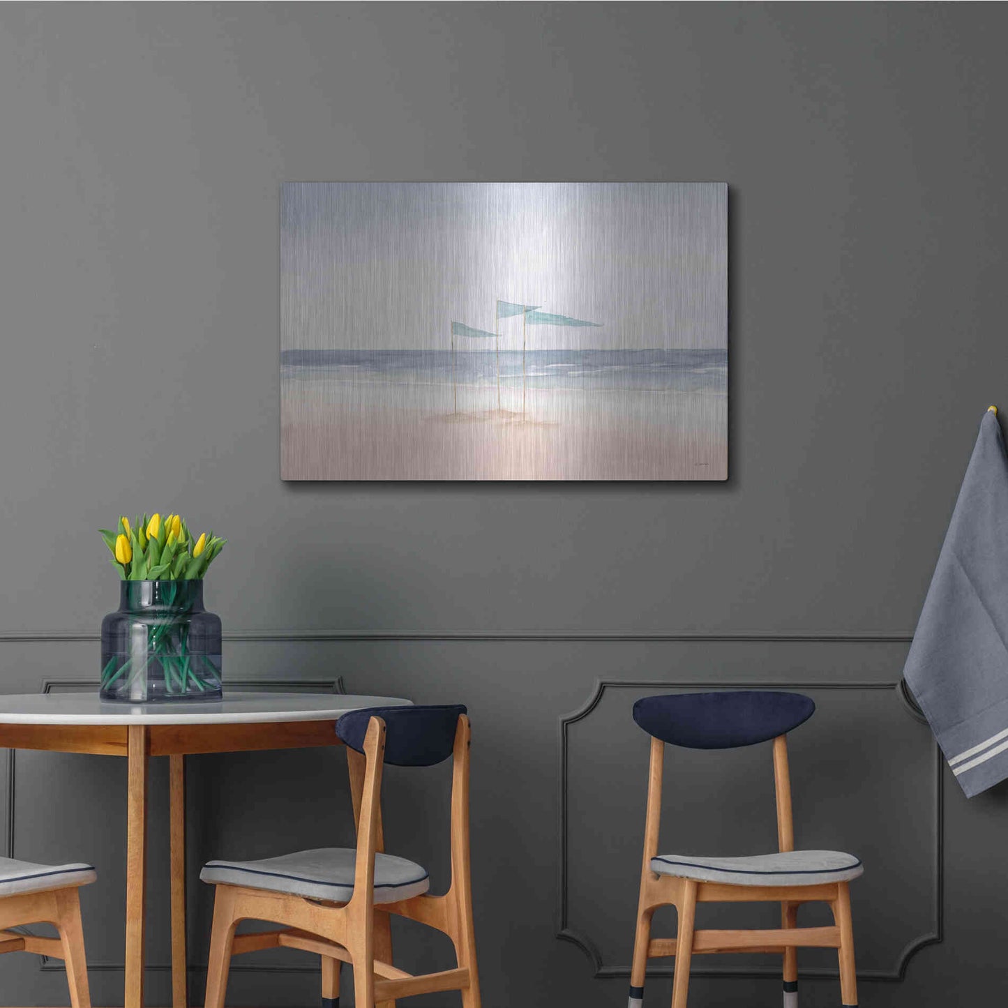Luxe Metal Art 'Salento Coast I' by James Wiens, Metal Wall Art,36x24