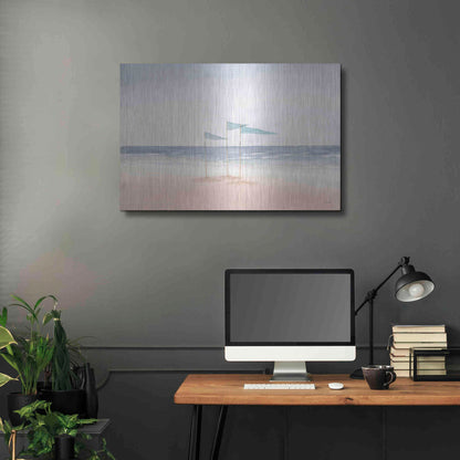 Luxe Metal Art 'Salento Coast I' by James Wiens, Metal Wall Art,36x24