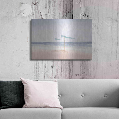Luxe Metal Art 'Salento Coast I' by James Wiens, Metal Wall Art,36x24