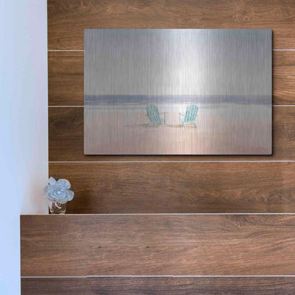 Luxe Metal Art 'Salento Coast II' by James Wiens, Metal Wall Art,16x12