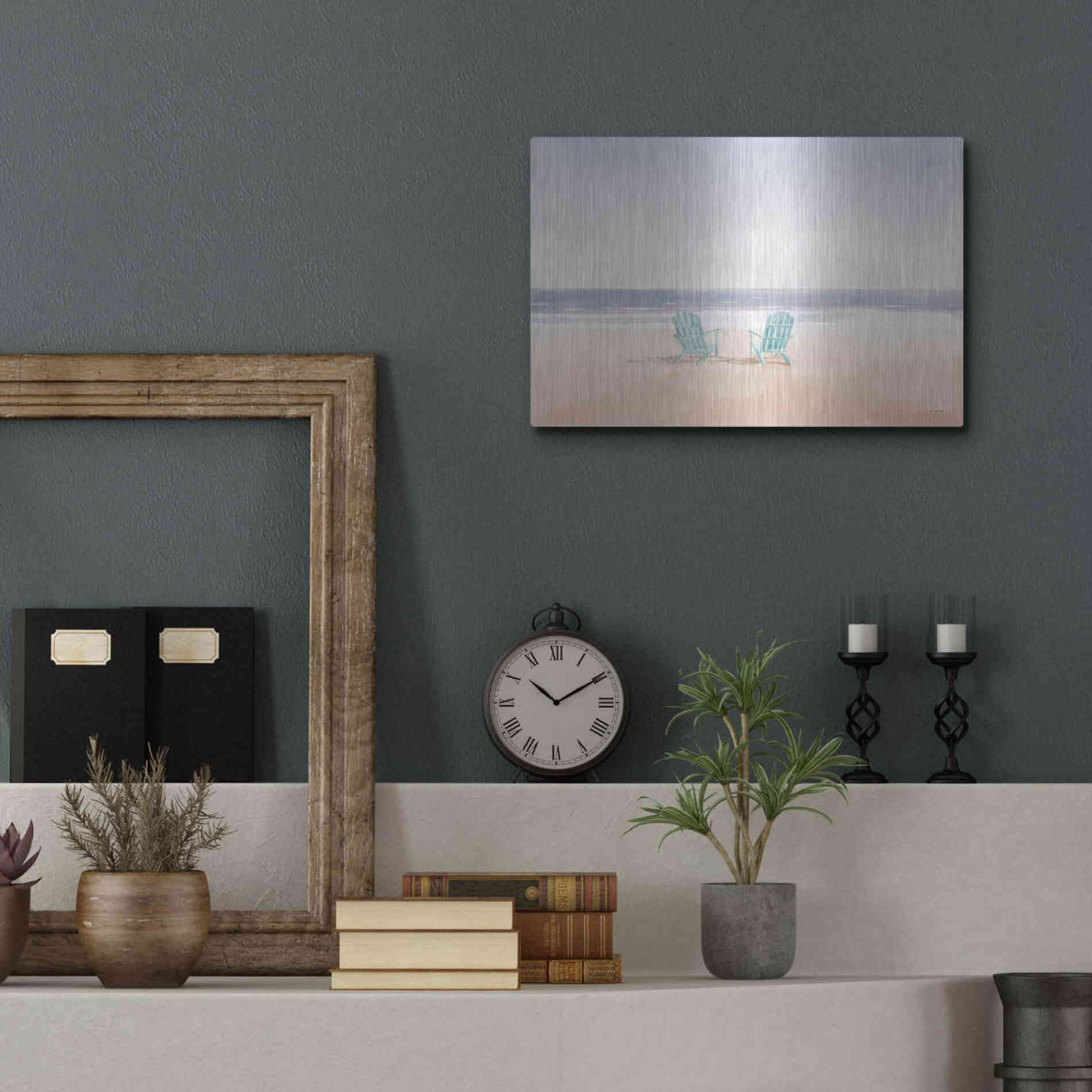 Luxe Metal Art 'Salento Coast II' by James Wiens, Metal Wall Art,16x12