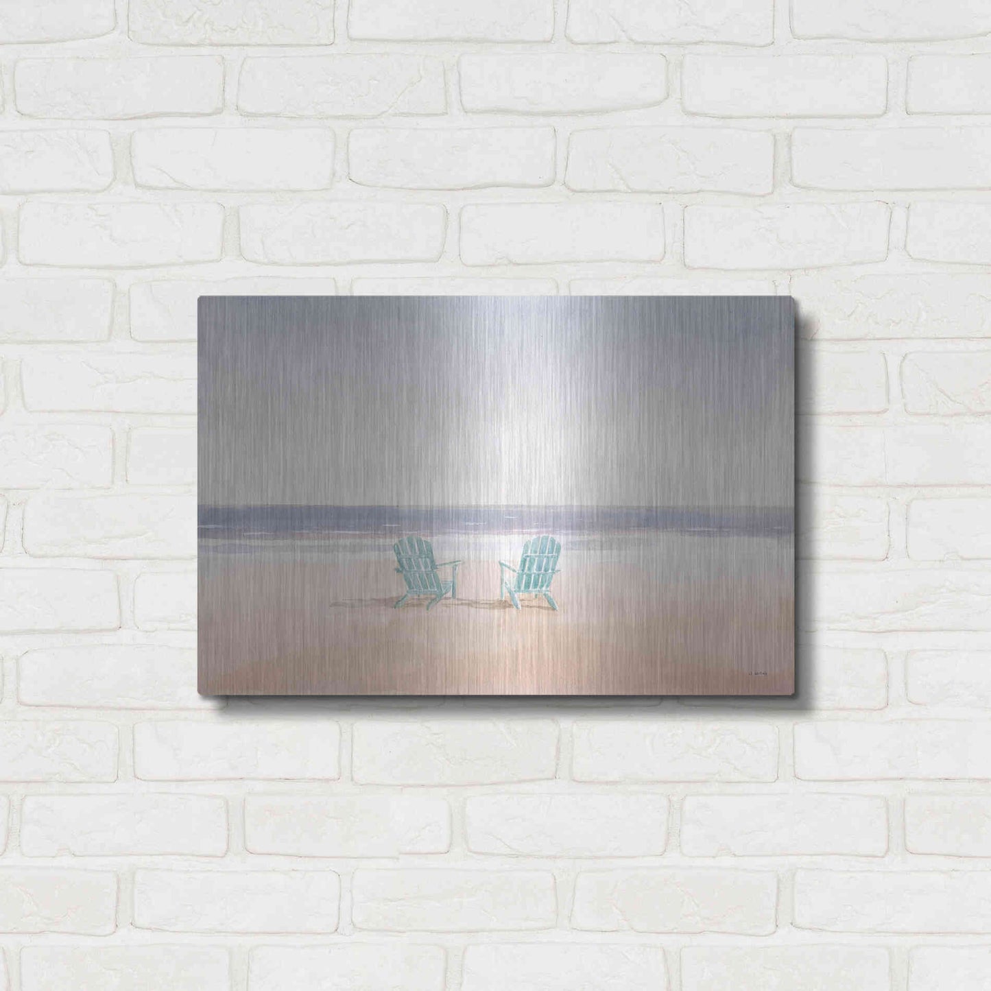 Luxe Metal Art 'Salento Coast II' by James Wiens, Metal Wall Art,24x16