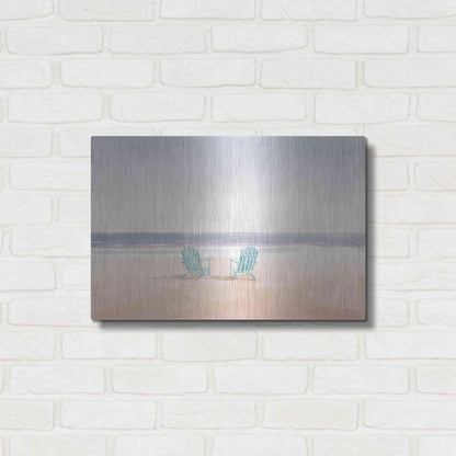 Luxe Metal Art 'Salento Coast II' by James Wiens, Metal Wall Art,24x16