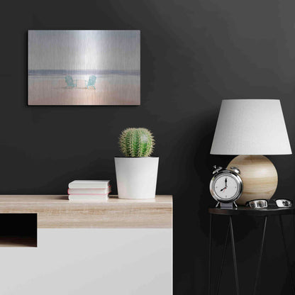 Luxe Metal Art 'Salento Coast II' by James Wiens, Metal Wall Art,24x16