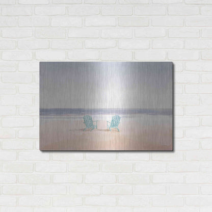 Luxe Metal Art 'Salento Coast II' by James Wiens, Metal Wall Art,36x24