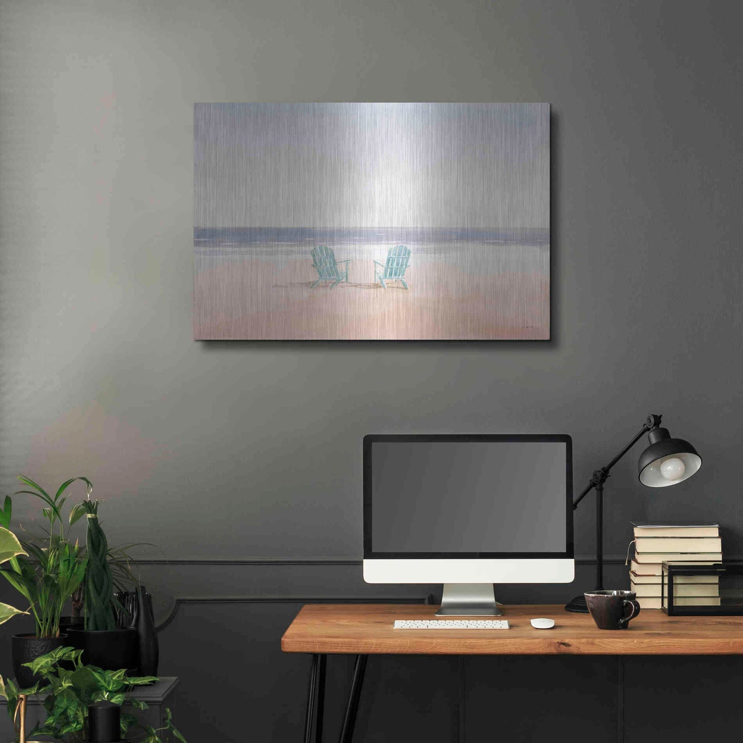 Luxe Metal Art 'Salento Coast II' by James Wiens, Metal Wall Art,36x24