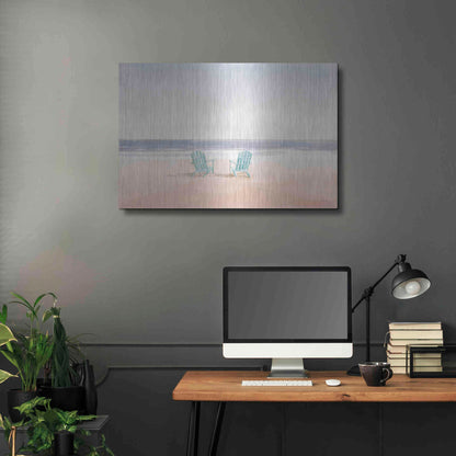 Luxe Metal Art 'Salento Coast II' by James Wiens, Metal Wall Art,36x24