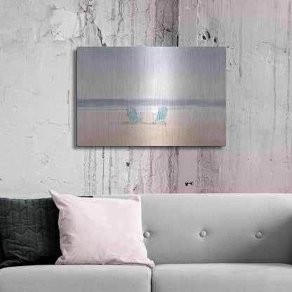 Luxe Metal Art 'Salento Coast II' by James Wiens, Metal Wall Art,36x24