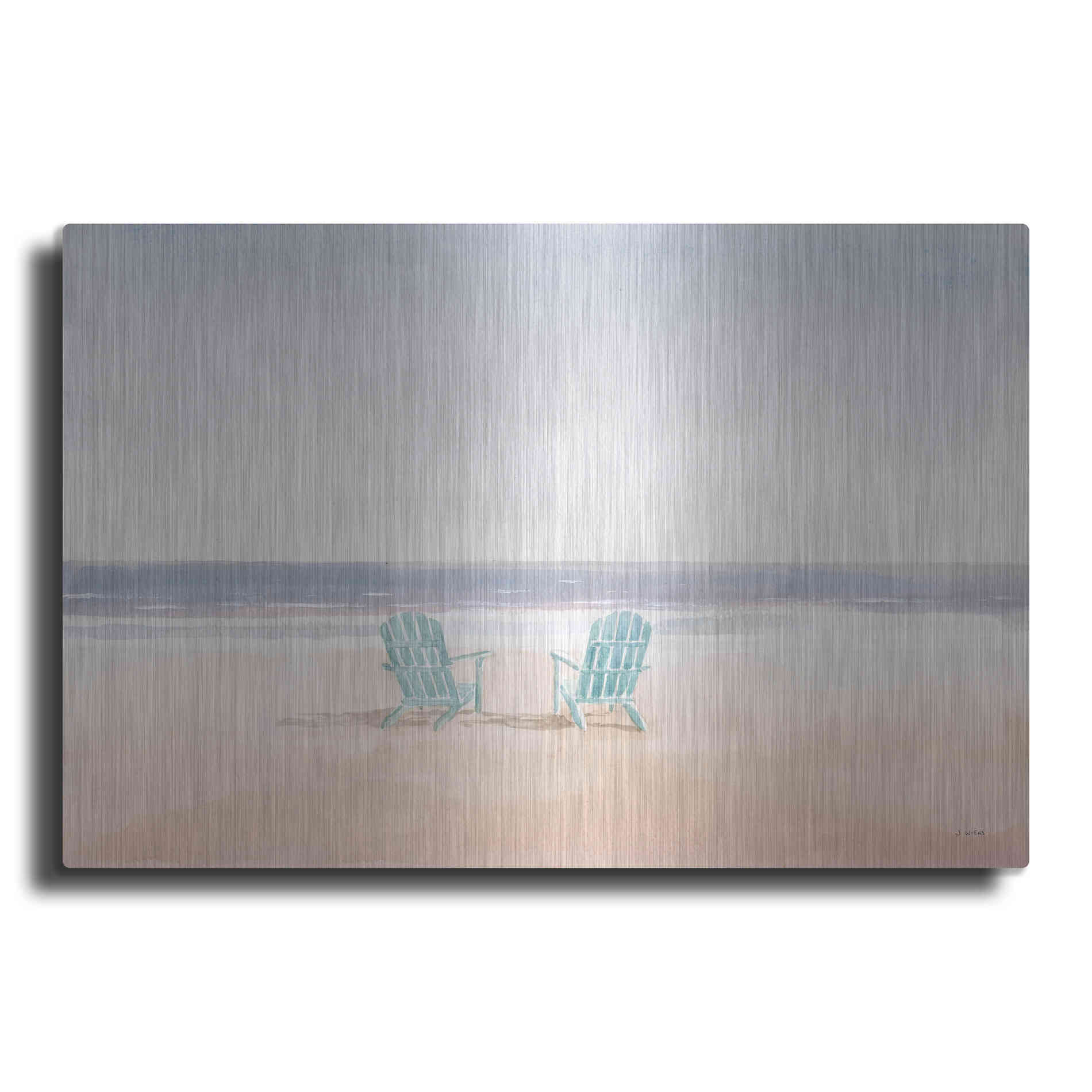 Luxe Metal Art 'Salento Coast II' by James Wiens, Metal Wall Art