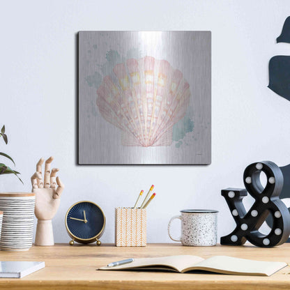Luxe Metal Art 'Salento Coast III' by James Wiens, Metal Wall Art,12x12