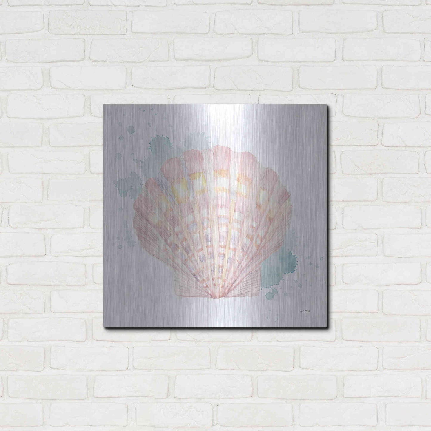 Luxe Metal Art 'Salento Coast III' by James Wiens, Metal Wall Art,24x24