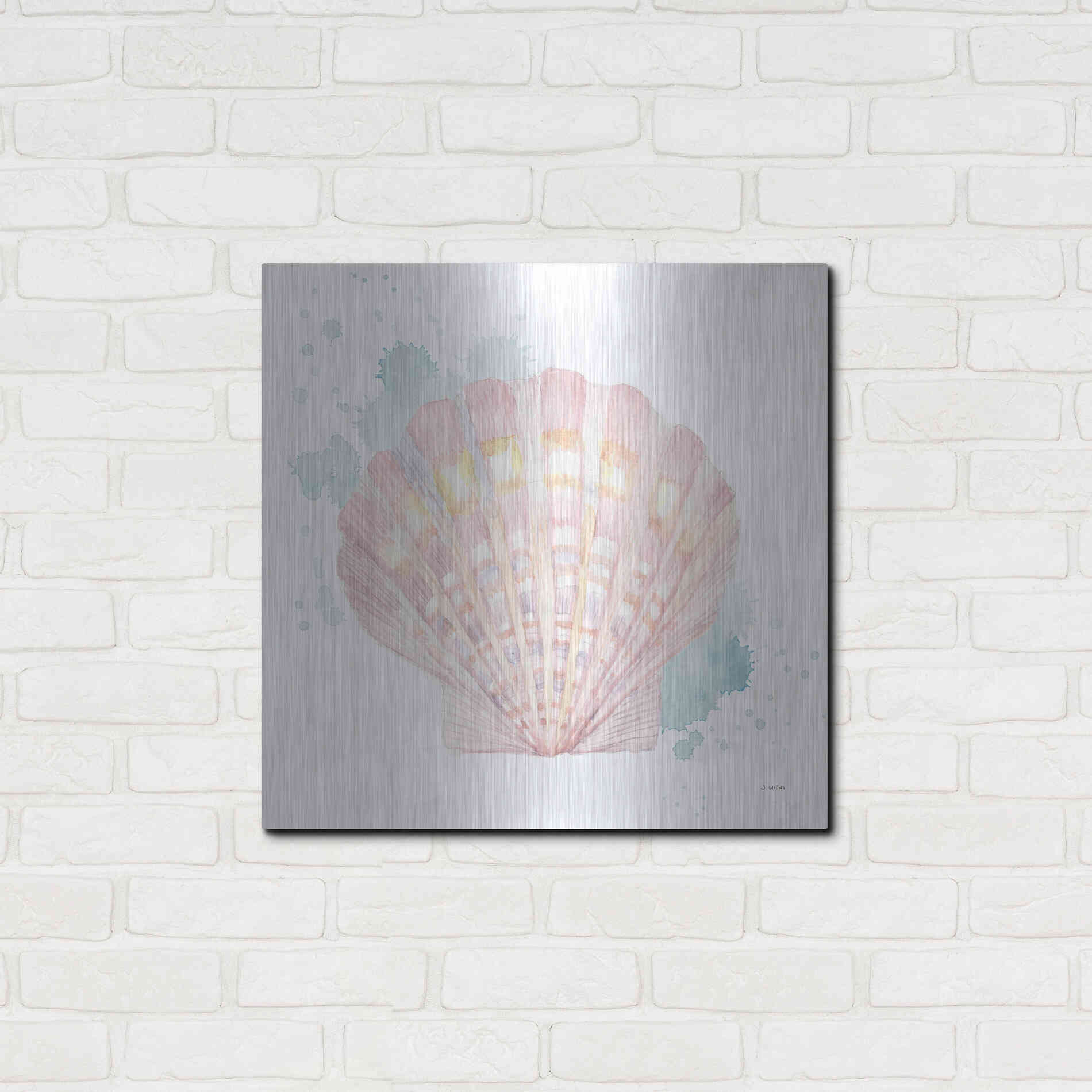 Luxe Metal Art 'Salento Coast III' by James Wiens, Metal Wall Art,24x24