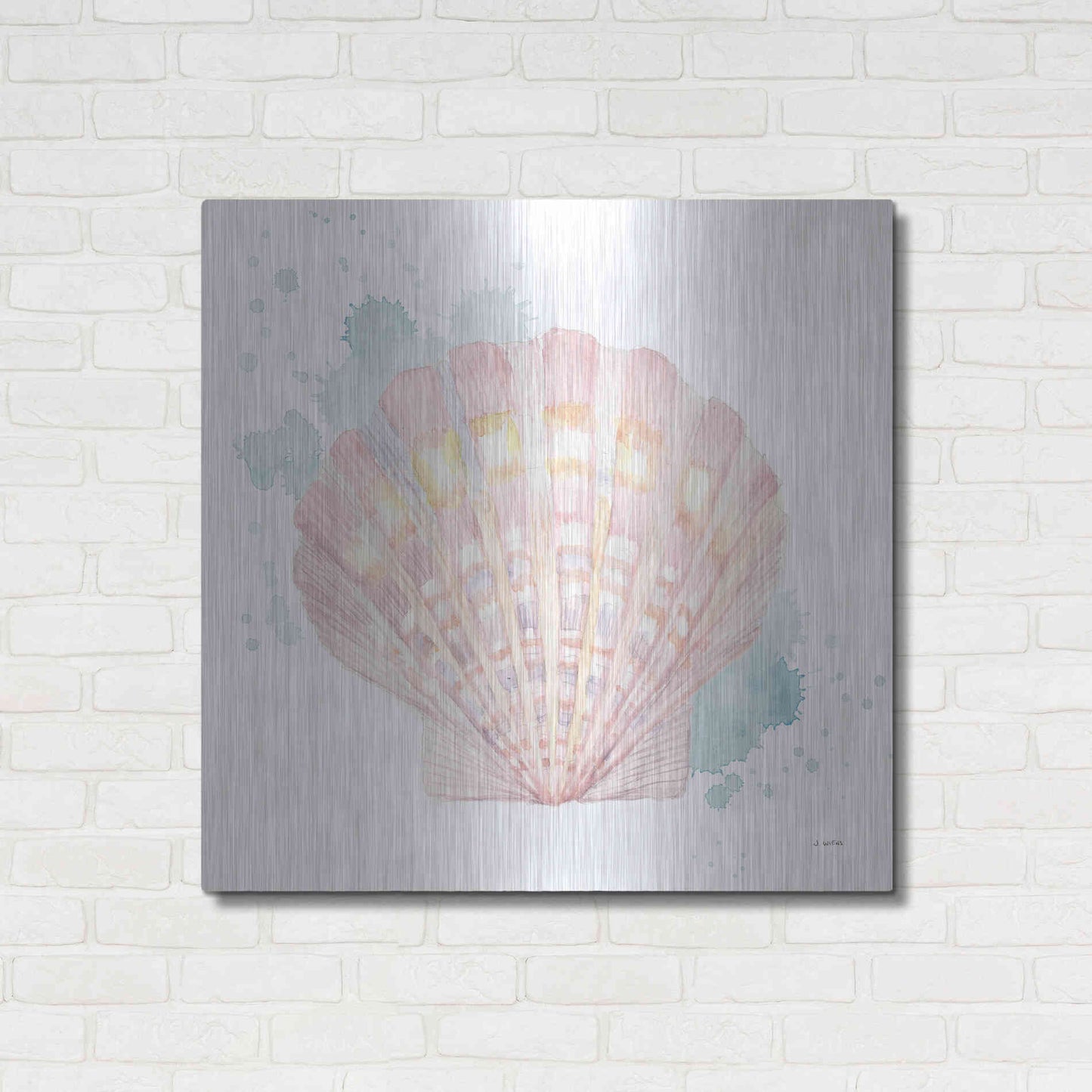 Luxe Metal Art 'Salento Coast III' by James Wiens, Metal Wall Art,36x36