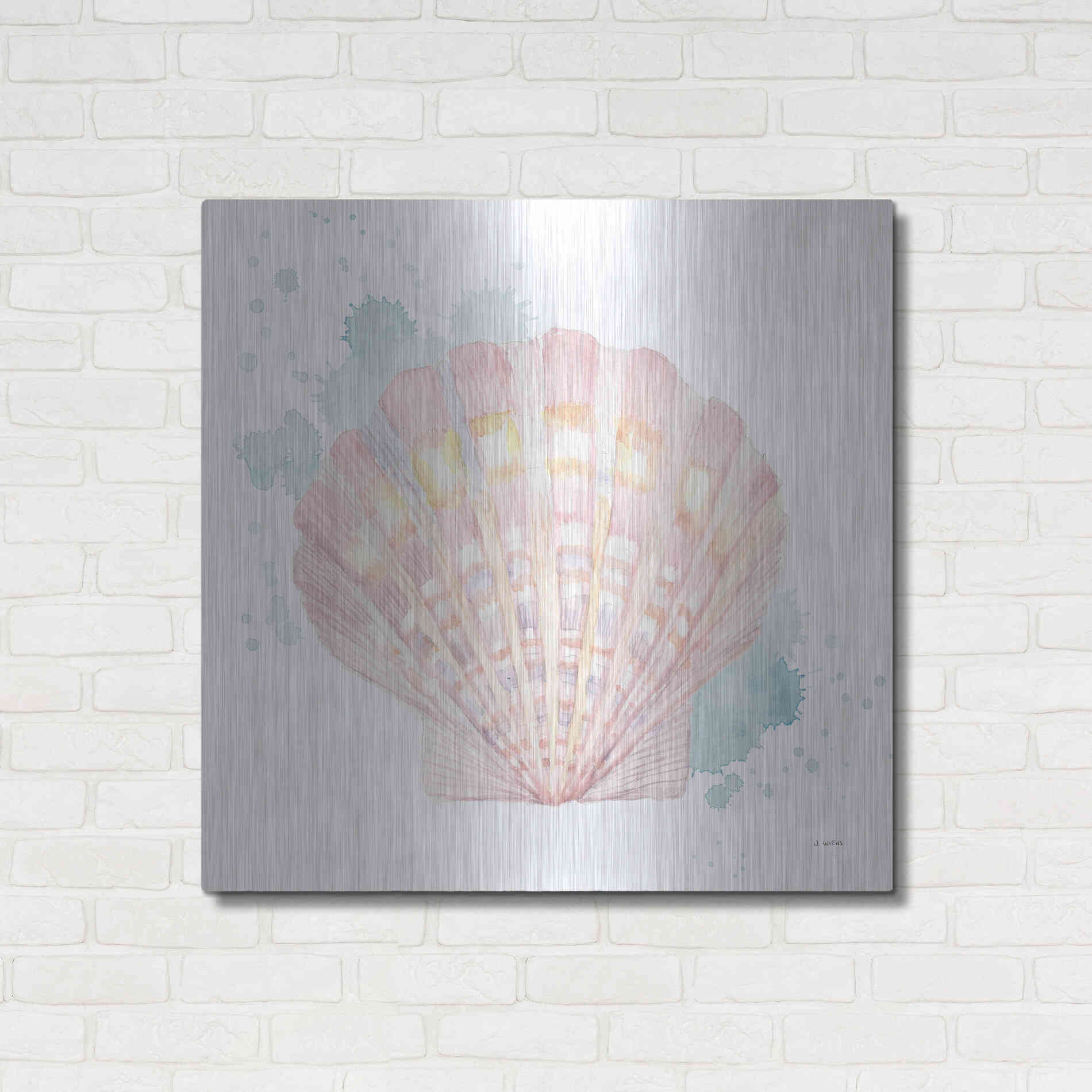 Luxe Metal Art 'Salento Coast III' by James Wiens, Metal Wall Art,36x36