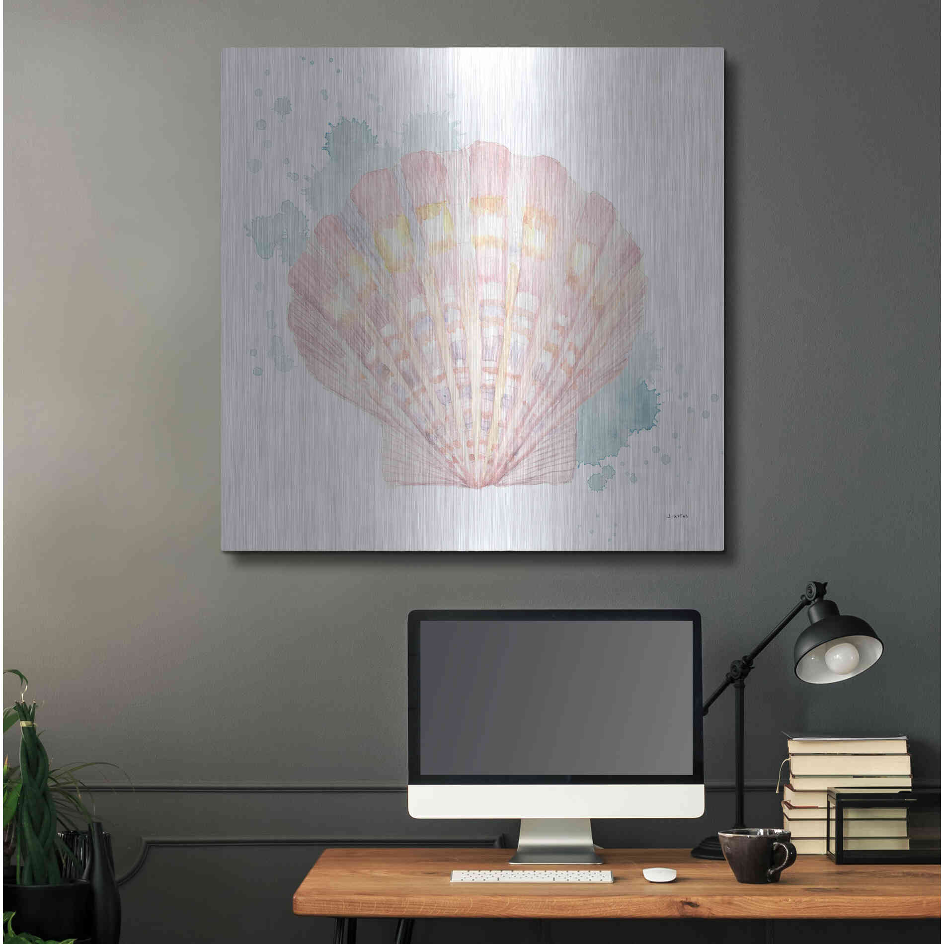 Luxe Metal Art 'Salento Coast III' by James Wiens, Metal Wall Art,36x36