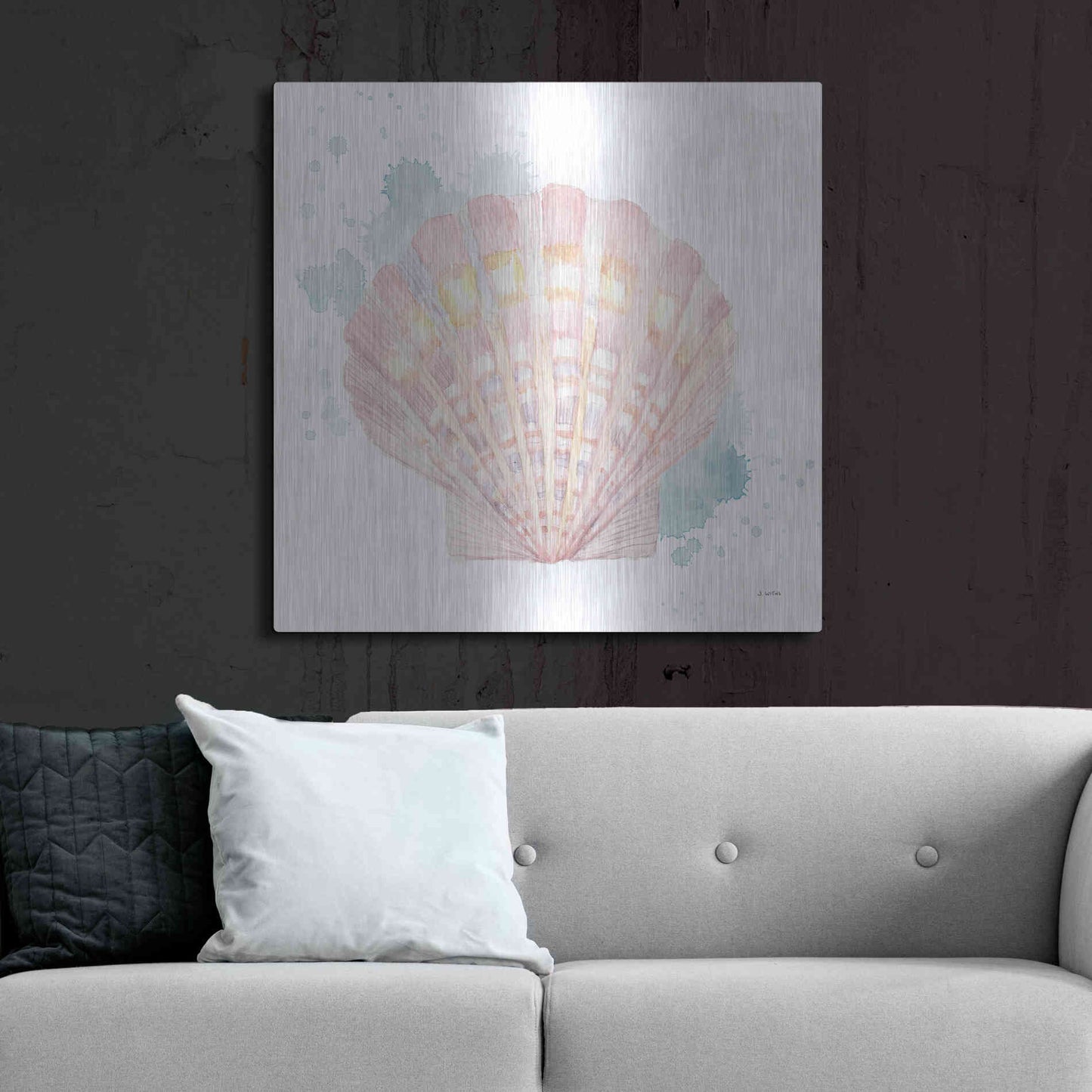 Luxe Metal Art 'Salento Coast III' by James Wiens, Metal Wall Art,36x36