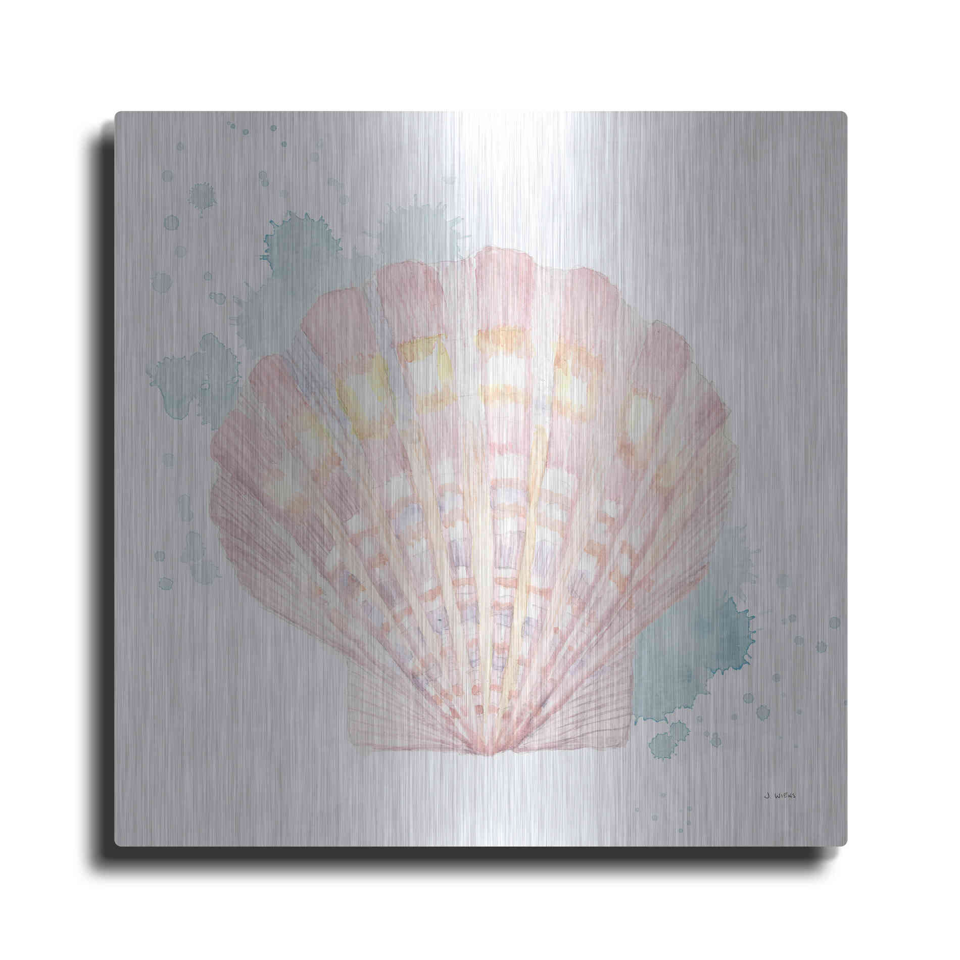 Luxe Metal Art 'Salento Coast III' by James Wiens, Metal Wall Art