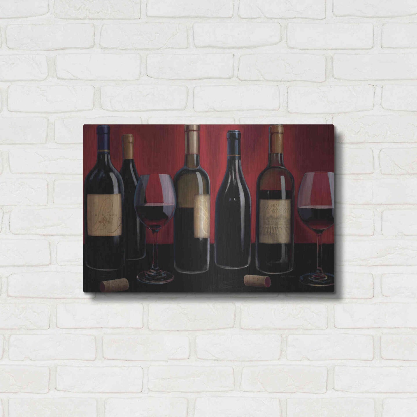 Luxe Metal Art 'Grand Reserve' by Marco Fabiano, Metal Wall Art,24x16