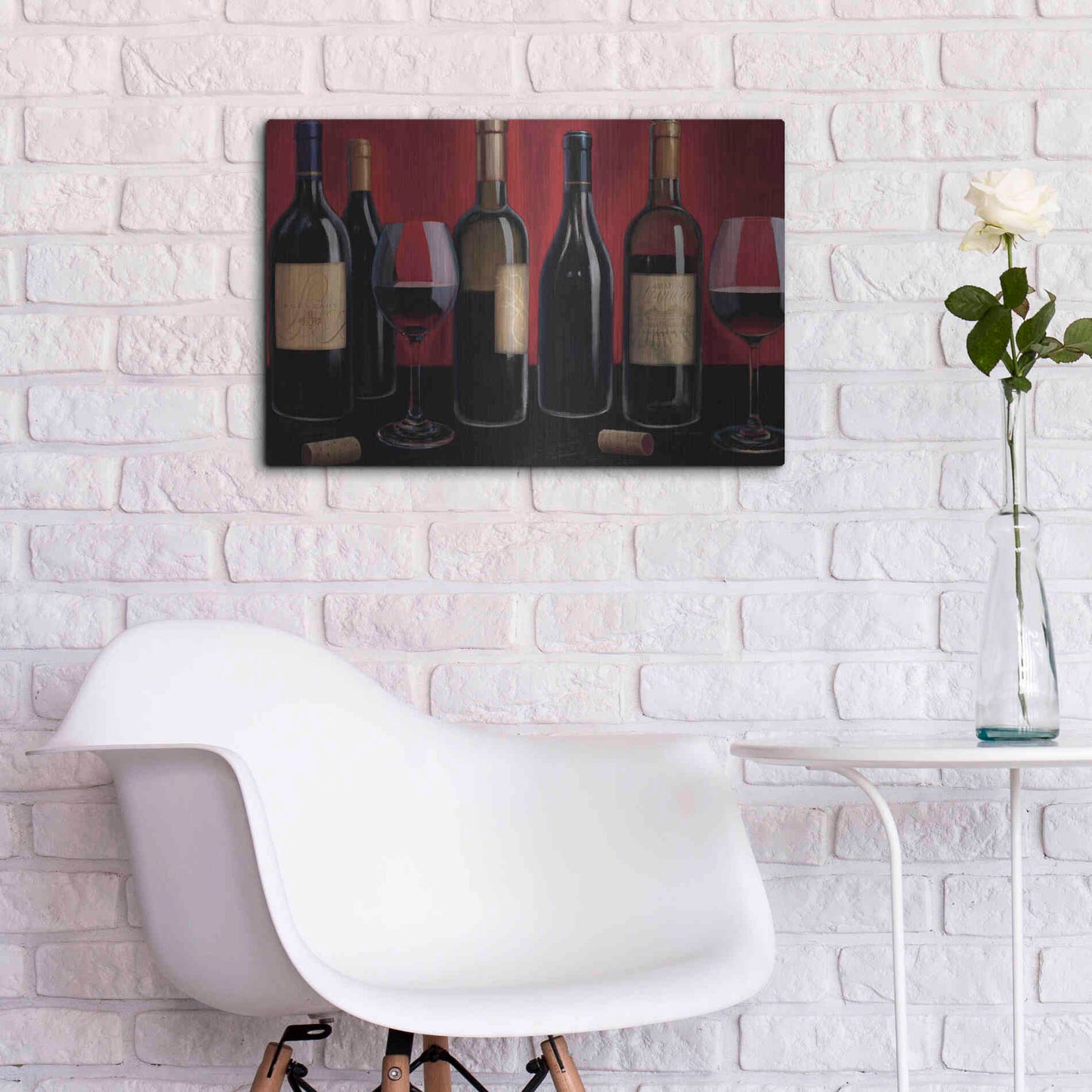 Luxe Metal Art 'Grand Reserve' by Marco Fabiano, Metal Wall Art,24x16