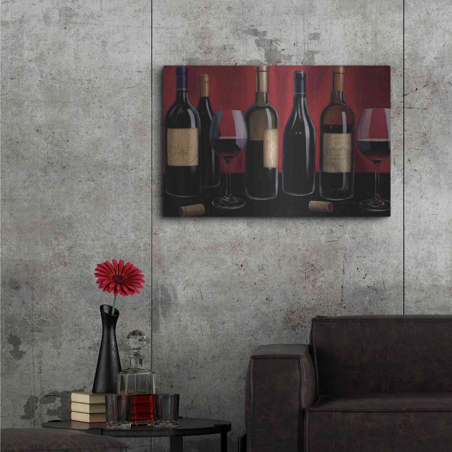 Luxe Metal Art 'Grand Reserve' by Marco Fabiano, Metal Wall Art,36x24