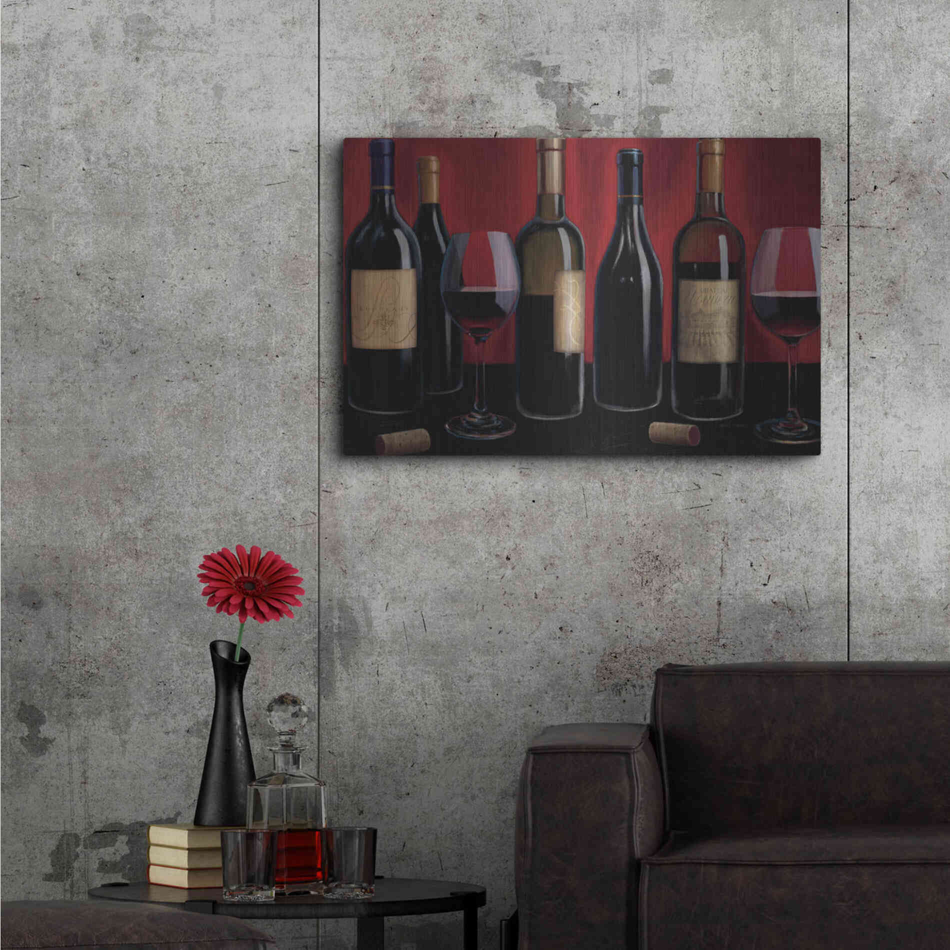 Luxe Metal Art 'Grand Reserve' by Marco Fabiano, Metal Wall Art,36x24