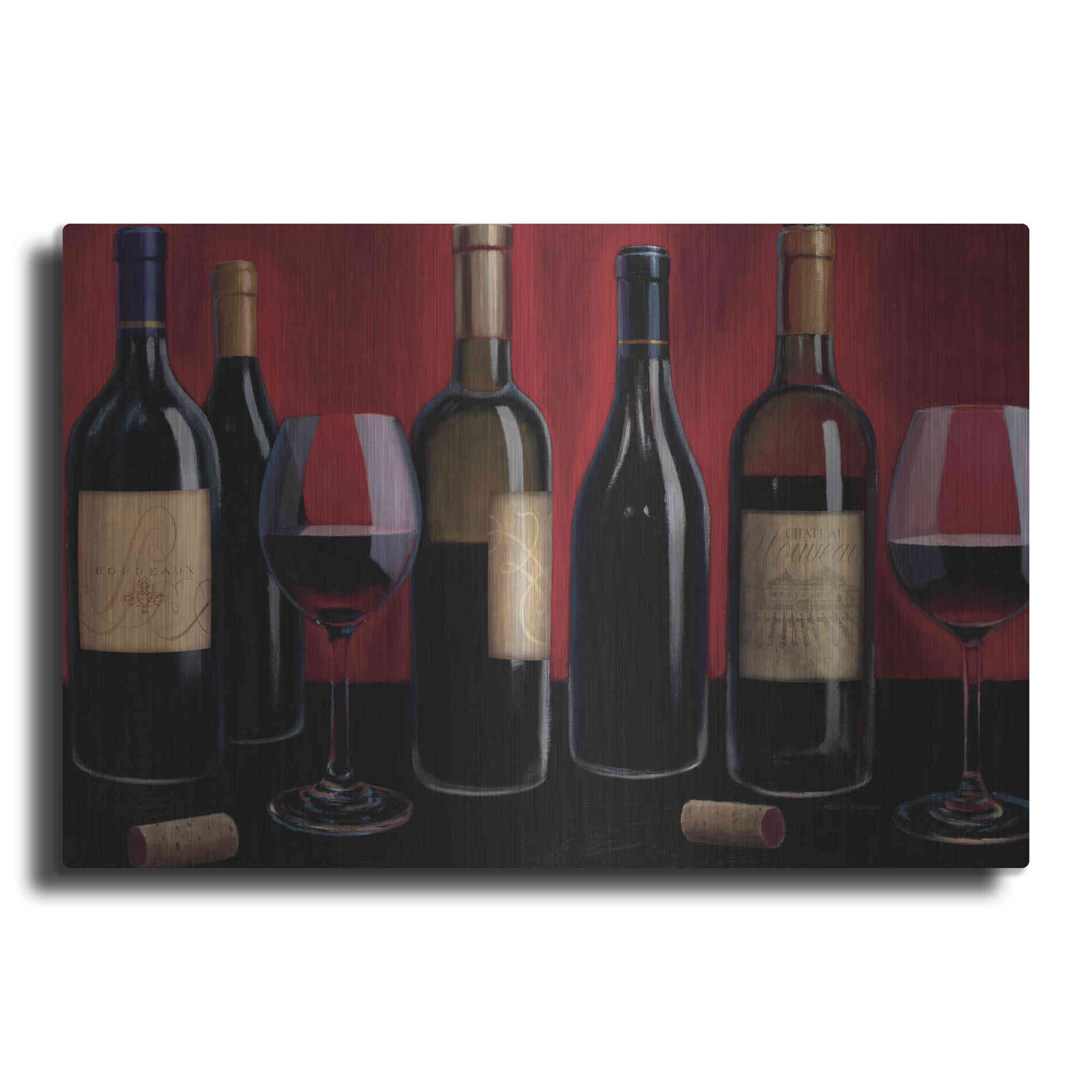 Luxe Metal Art 'Grand Reserve' by Marco Fabiano, Metal Wall Art