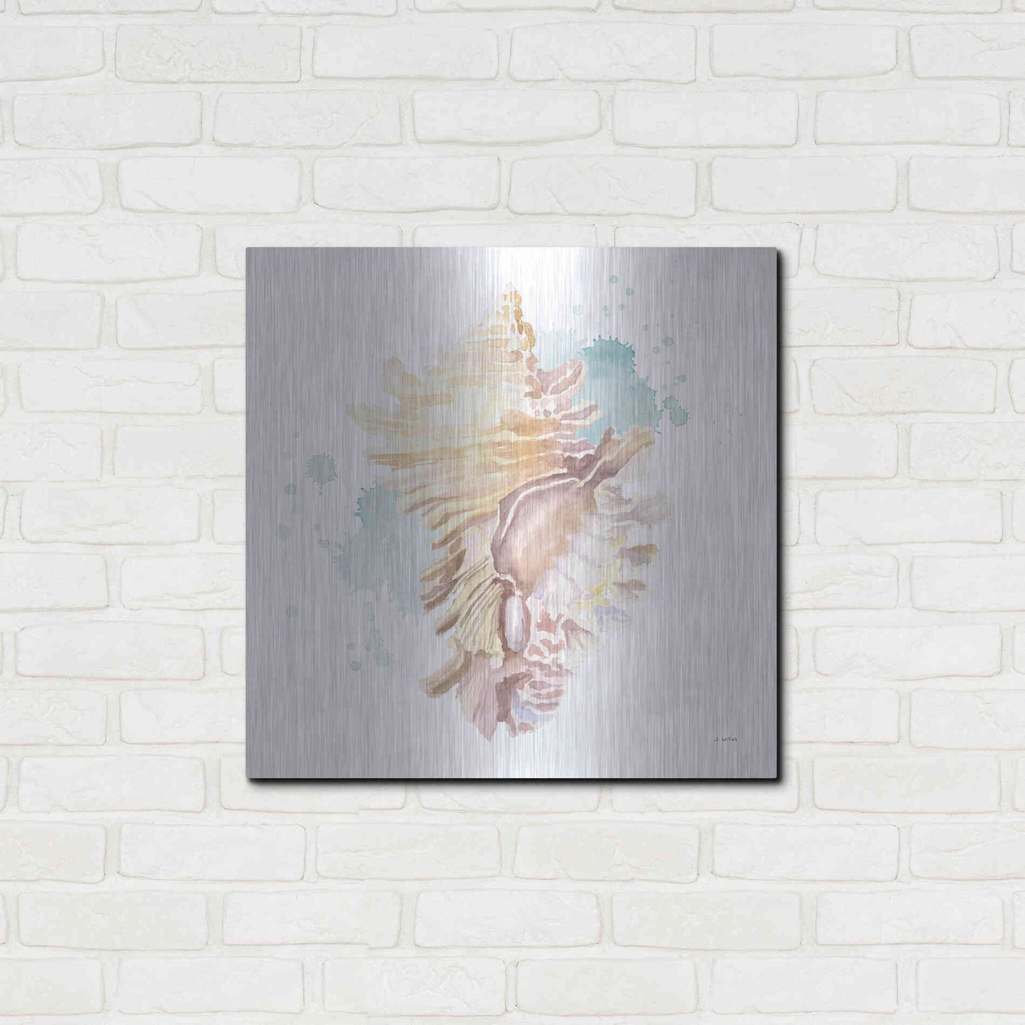Luxe Metal Art 'Salento Coast IV' by James Wiens, Metal Wall Art,24x24