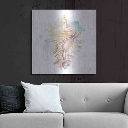 Luxe Metal Art 'Salento Coast IV' by James Wiens, Metal Wall Art,36x36