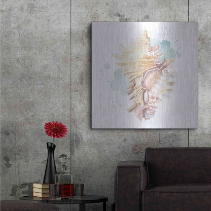 Luxe Metal Art 'Salento Coast IV' by James Wiens, Metal Wall Art,36x36