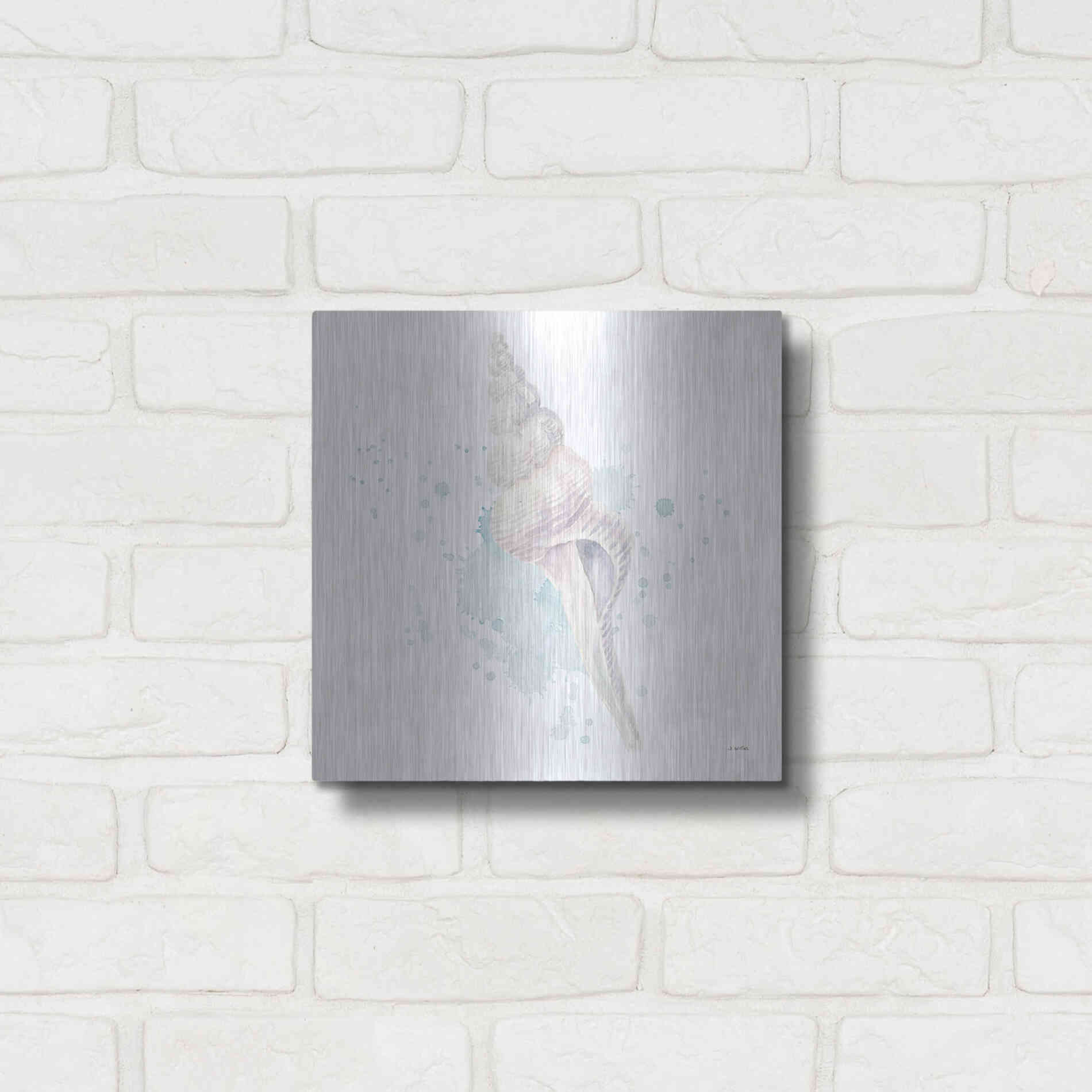 Luxe Metal Art 'Salento Coast V' by James Wiens, Metal Wall Art,12x12