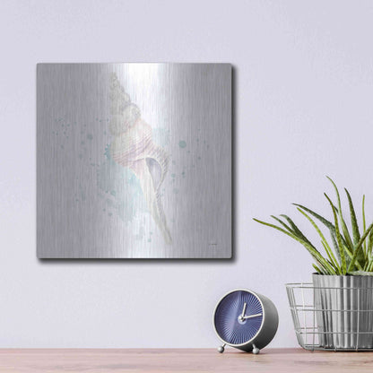Luxe Metal Art 'Salento Coast V' by James Wiens, Metal Wall Art,12x12