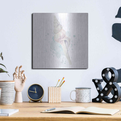 Luxe Metal Art 'Salento Coast V' by James Wiens, Metal Wall Art,12x12