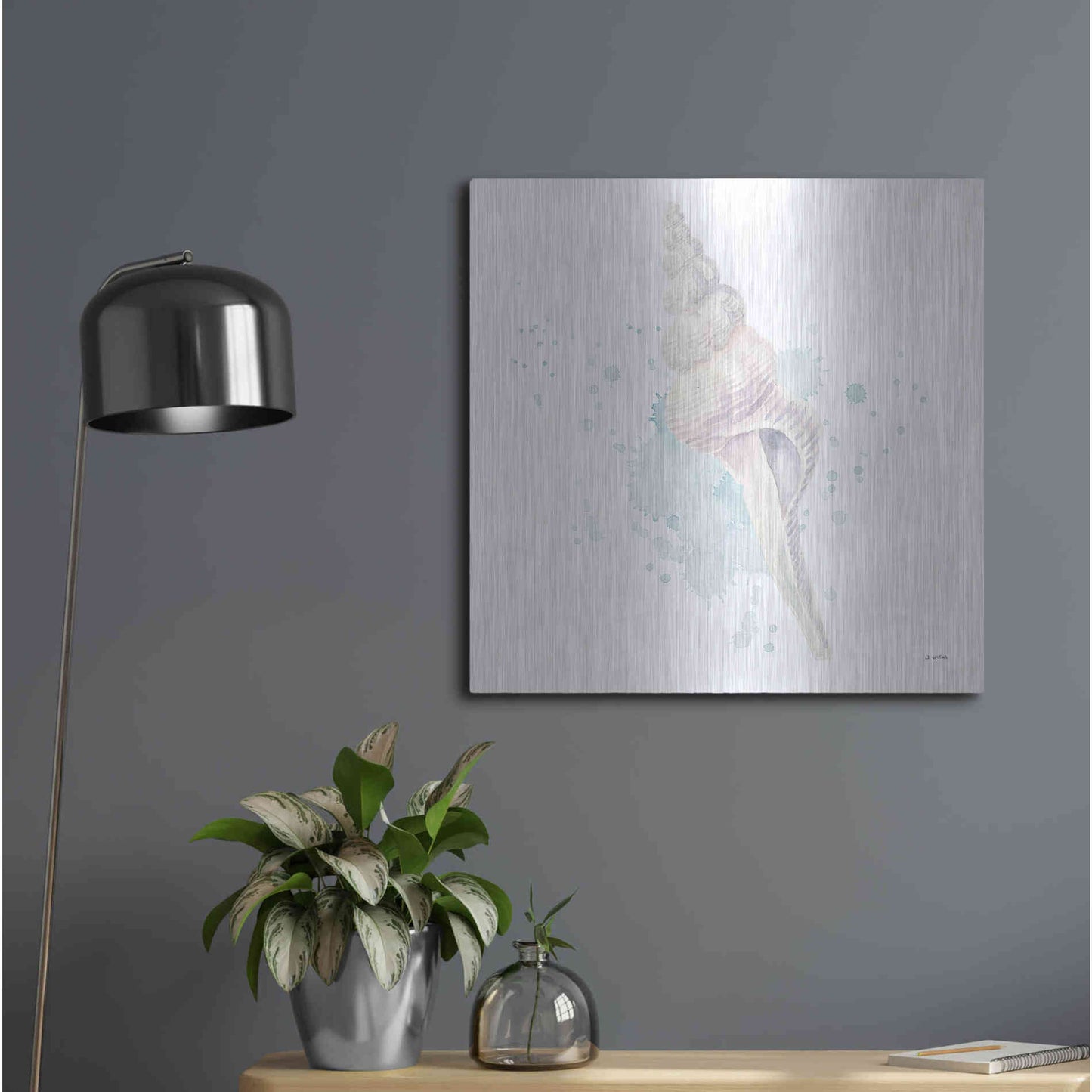 Luxe Metal Art 'Salento Coast V' by James Wiens, Metal Wall Art,24x24